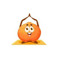 Clementine Mandarin Zitrusfrüchte Obst sportlich Emoticon vektor