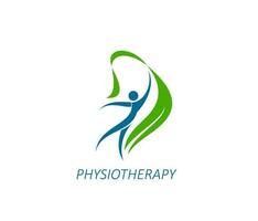 Physiotherapie Center, Chiropraktik Massage Symbol vektor