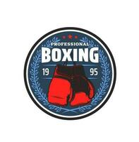 Boxen Sport, Kickboxen kriegerisch Kunst Verein Emblem vektor