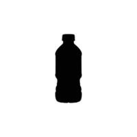 Wasser Flaschen Silhouette. Plastik Flasche. vektor