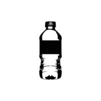 Wasser Flaschen Silhouette. Plastik Flasche. vektor