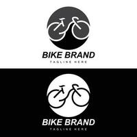 cykel logotyp, fordon vektor, cykel silhuett ikon, enkel design inspiration vektor