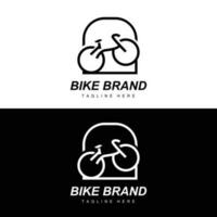 cykel logotyp, fordon vektor, cykel silhuett ikon, enkel design inspiration vektor