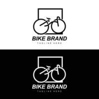 Fahrrad Logo, Fahrzeug Vektor, Fahrrad Silhouette Symbol, einfach Design Inspiration vektor