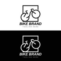 cykel logotyp, fordon vektor, cykel silhuett ikon, enkel design inspiration vektor