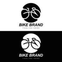 Fahrrad Logo, Fahrzeug Vektor, Fahrrad Silhouette Symbol, einfach Design Inspiration vektor