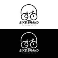 Fahrrad Logo, Fahrzeug Vektor, Fahrrad Silhouette Symbol, einfach Design Inspiration vektor