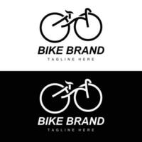 Fahrrad Logo, Fahrzeug Vektor, Fahrrad Silhouette Symbol, einfach Design Inspiration vektor