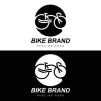 cykel logotyp, fordon vektor, cykel silhuett ikon, enkel design inspiration vektor