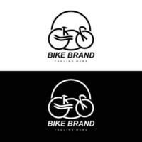 cykel logotyp, fordon vektor, cykel silhuett ikon, enkel design inspiration vektor