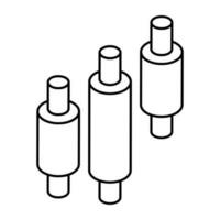 modisch Vektor Design von Leuchter Diagramm