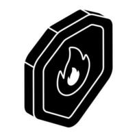 Feuer Sicherheit Symbol, editierbar Vektor