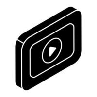 ein Icon-Design von Online-Videos vektor