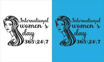 glücklich Damen Tag T-Shirt Design, Damen Tag T-Shirt, Damen Tag Entwurf, 8 März Damen Tag Design, Damen Welt, ich bin ein Frauen Design, International Damen Tag T-Shirt Design. vektor