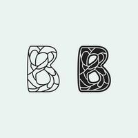 b font ikon och brev b logotyp vektor. b logotyp symbol ikon design mall. vektor