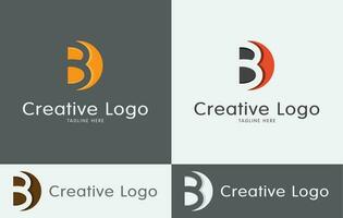 b Brief Logo Design Geschäft Logo Vektor Kunst eps