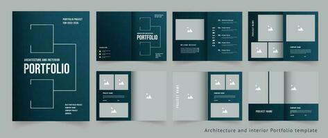 die Architektur und Innere Portfolio Design Vorlage vektor