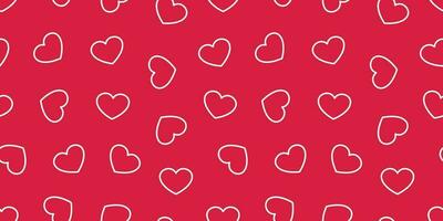 Herz nahtlos Muster Vektor Valentinstag Tag isoliert Liebe Symbol Hintergrund Hintergrund rot