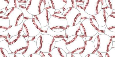 Baseball nahtlose Muster Tennisball Vektor Fliesen Hintergrund Tapete Schal isoliert Grafik