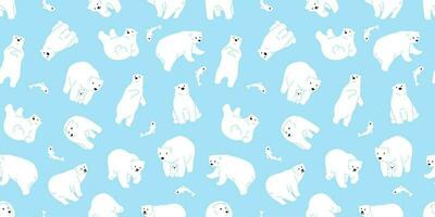 Bär nahtlos Muster Polar- Bär Vektor Panda Teddy isoliert Hintergrund wiederholen