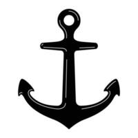 ankare vektor båt ikon logotyp pirat nautisk havs illustration klämma konst symbol