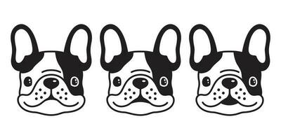 Hund Vektor Französisch Bulldogge Symbol Logo Karikatur Charakter Illustration Symbol Grafik Gekritzel