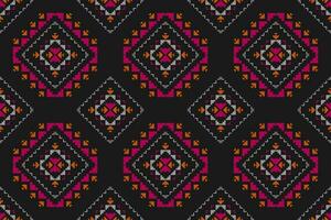 geometrisk etnisk sömlös mönster traditionell. aztec etnisk prydnad skriva ut. stam- mönster stil. vektor