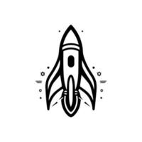 raket logotyp design illustration en dynamisk och djärv grafisk perfekt för en allra senaste företag eller börja vektor