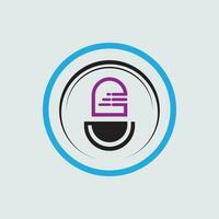 Podcast Logo und Symbol Element vektor