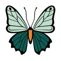 Schmetterling einfach Symbol. Vektor Illustration