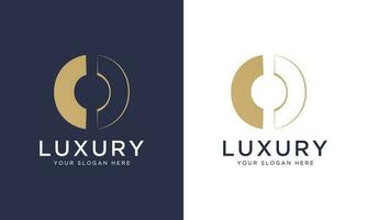 königlich Prämie Brief Ö Logo Design Vektor Vorlage im Gold Farbe. schön Logo Design zum Luxus Unternehmen Branding.