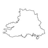 kherson oblast Karta, provins av ukraina. vektor illustration.