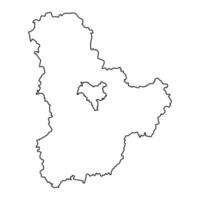 kyiv oblast Karta, provins av ukraina. vektor illustration.