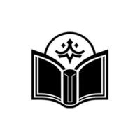 Buch Logo Design ist ein großartig Weg zu Show Ihre Liebe zum Literatur. mit es ist stilvoll und einfach Illustration, es ist perfekt zum irgendein Marke vektor