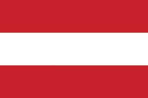 Österreich Flagge. Flagge von Österreich vektor