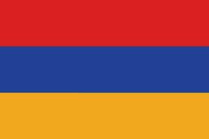 Flagge von Armenien vektor