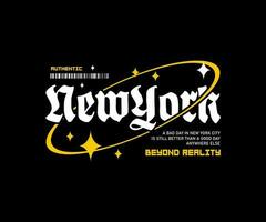 Neu York Slogan einfach Jahrgang Mode, ästhetisch Grafik Design zum kreativ Kleidung, zum Strassenmode und städtisch Stil T-Shirts Design, Hoodies, usw vektor