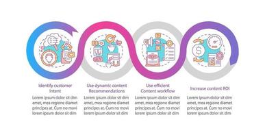 Smart Content Creation Tipps Vektor Infografik Vorlage