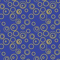 psychedelisch groovig Muster mit Kreise vektor