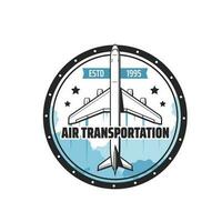 Luft Transport Symbol von Flugzeug oder Flugzeug vektor