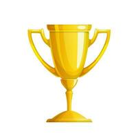 golden Gewinner Tasse Symbol, Trophäe, vergeben oder Preis- vektor
