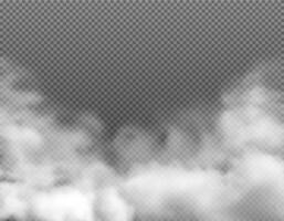 Nebel oder Wolken, Rauch giftig dämpfen Dampf Staub vektor