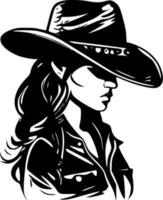 cowgirl - hög kvalitet vektor logotyp - vektor illustration idealisk för t-shirt grafisk