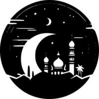 Ramadan - - minimalistisch und eben Logo - - Vektor Illustration