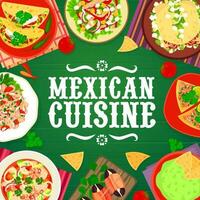 mexikansk kök restaurang måltider meny vektor omslag