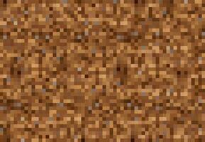 pixel spel bakgrund, kubisk pixel jord eller sten vektor
