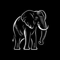 Elefant - - minimalistisch und eben Logo - - Vektor Illustration