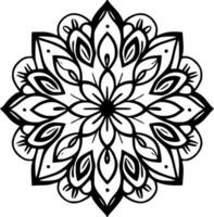 mandala - minimalistisk och platt logotyp - vektor illustration