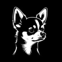 Chihuahua - - minimalistisch und eben Logo - - Vektor Illustration