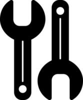 solide Symbol zum Schlüssel vektor